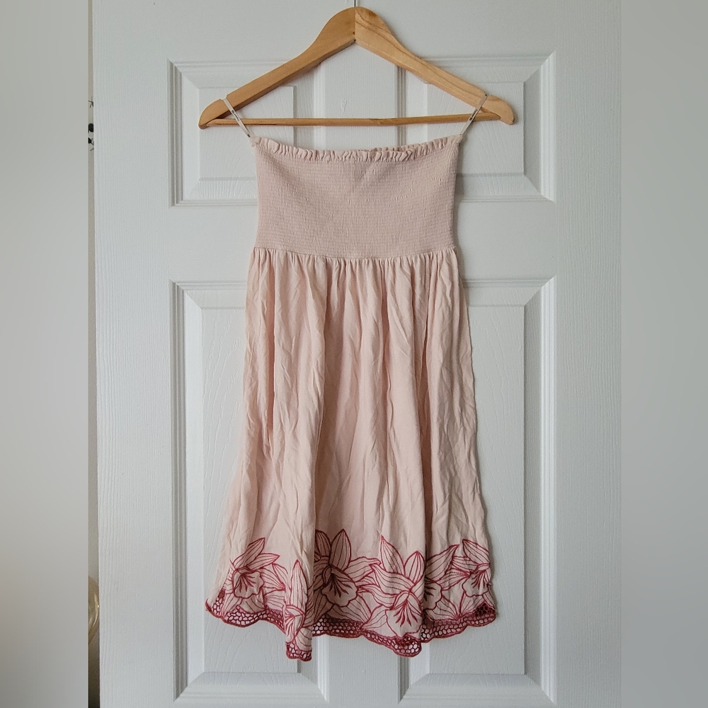 Floral Strapless Dress